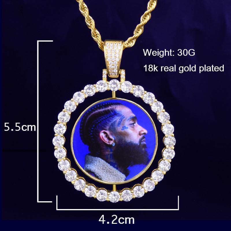 Double Sided Photo Pendant Necklace - Unique Executive Gifts